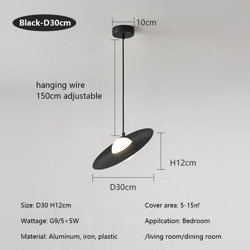 Minimalist Water Ripple LED Chandelier for Home, Restaurant, and Bar