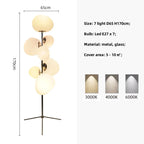 Nordic 7-Light E27 LED Floor Lamp for Living Room Decor