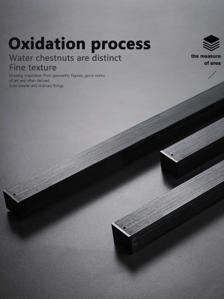 Black Chandelier LED Ceiling Lamp: Nordic Minimalist Square Bedroom Living Room Lighting