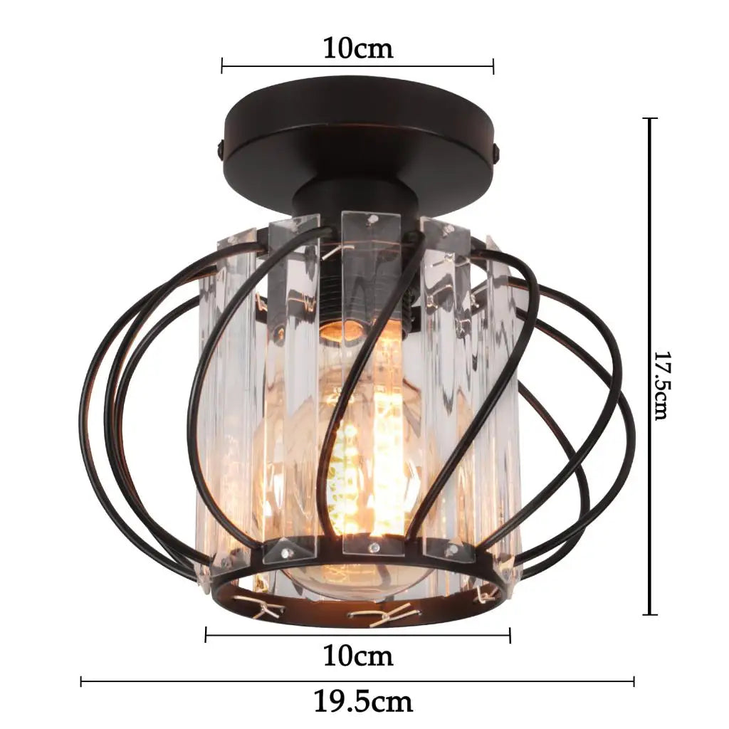 Glass Crystal LED Ceiling Chandelier for Home Decor