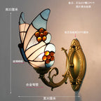 Butterfly Stained Glass Wall Sconces for Home Living Room Bedroom Lighting