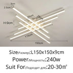 Modern Minimalist LED Ceiling Strip Lights for Living Room, Kitchen, Bedroom