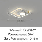 LED Ceiling Chandelier: Modern Nordic Design for Living, Dining, Kitchen, Bedroom Decor