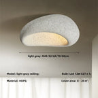 Khmara E27 Ceiling Light: Nordic Wabi Sabi Art for Home Living Room Décor