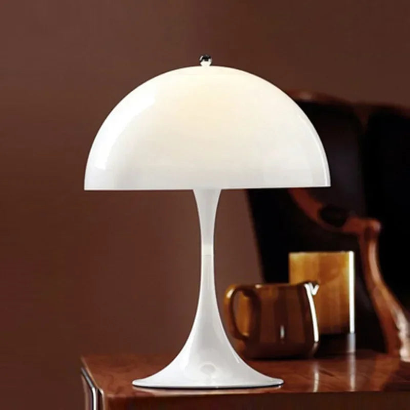 Nordic Mushroom LED Floor Light - White Modern Standing Lamp for Living Room