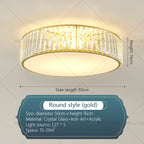 Crystal Light: Modern Restaurant Hotel Ceiling Light for Living Room