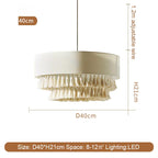 Wabi Sabi Fabric Ceiling Chandelier for Home Decor and Lighting Fixtures