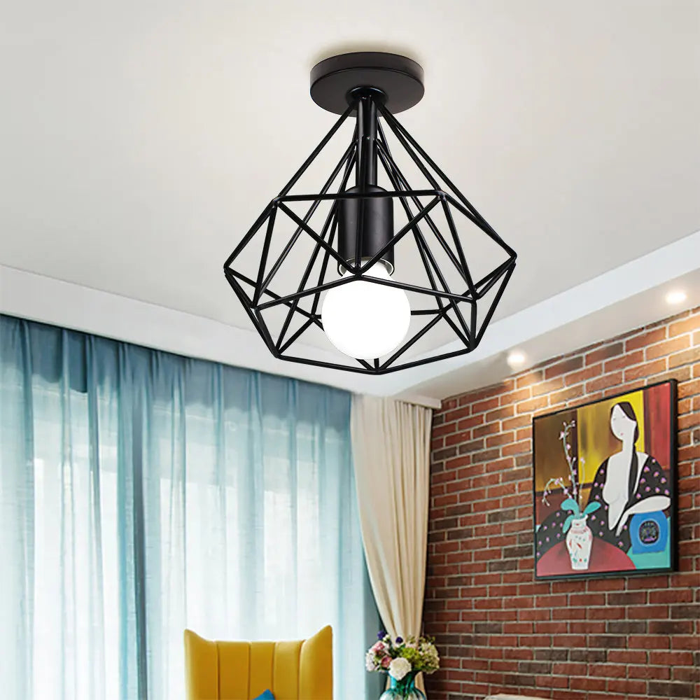 Vintage Industrial Ceiling Light Shade for Modern Retro Home Decor