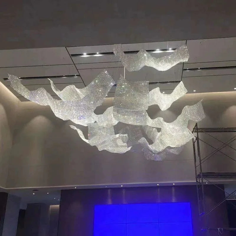 Modern Art Irregular Chandelier: Nordic Design, LED Lights, Customizable for Hotels