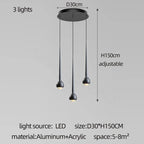 Water Drop Pendant Light: Modern Luxury Chandelier for Staircase, Bedside, Bar, and Restaurant