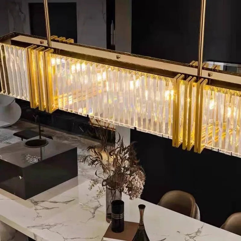 Crystal LED Chandelier: Modern Luxury Dining Room Kitchen Lighting Fixtures