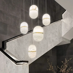 Alabaster Pendant Lights LED Designer Hanging Lamps For Living Room