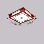 Solid Wood LED Ceiling Lamp, Nordic Modern Design, Hollow Carved, Living Room Bedroom Decor