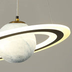 Astronaut Ball LED Light: Modern Boys Room Decor, Acrylic Planet Earth Pendant