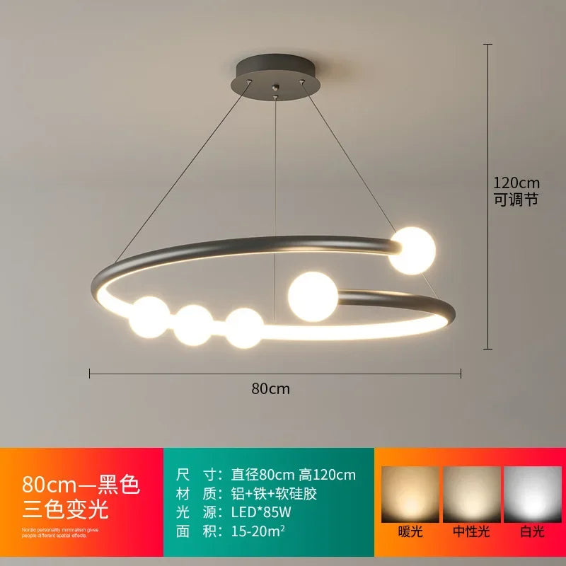 Modern LED Chandelier Pendant Lamp for Dining and Living Room