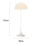 Nordic Mushroom LED Floor Light - White Modern Standing Lamp for Living Room
