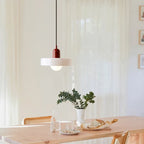Retro Glass Pendant Lamp LED for Dining Room Bedroom Living Room