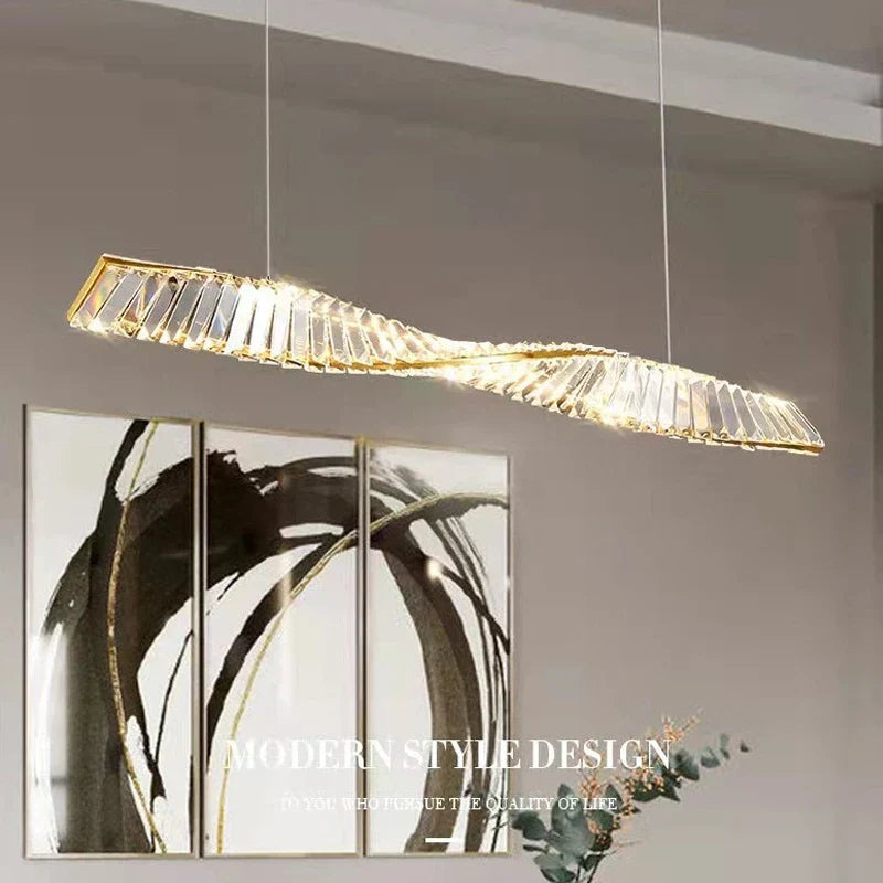 Luxury Irregular Crystal LED Ceiling Chandelier