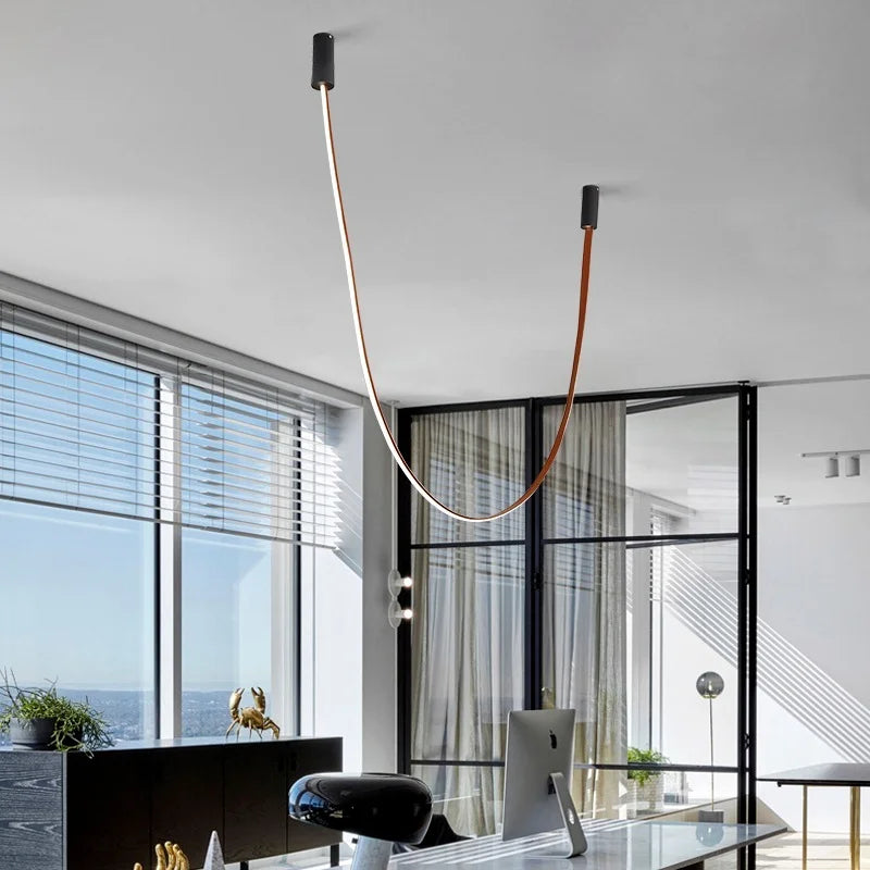 Silicone Pendant Lamp for Living Room, Dining Room, and Exhibition Hall