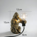Nordic King Kong Resin Floor Lamp: Modern, Customizable LED Animal Light