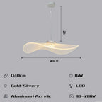 Postmodern Waves Design LED Chandeliers, Loft Living Room Office Lighting Fixtures