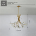 Modern Crystal Chandelier for Dining Room - Samsarah Lighting