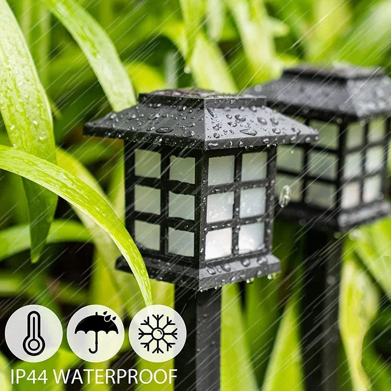 Solar LED Pathway Lights: Outdoor Waterproof Walkway Garden Decor Street Lamp