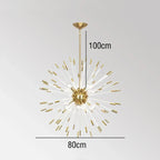 Crystal Dandelion LED Chandelier for Luxury Indoor Decor