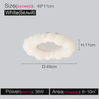 Nordic Cream Bubble Pendant Lamp for Modern Living Room Decor