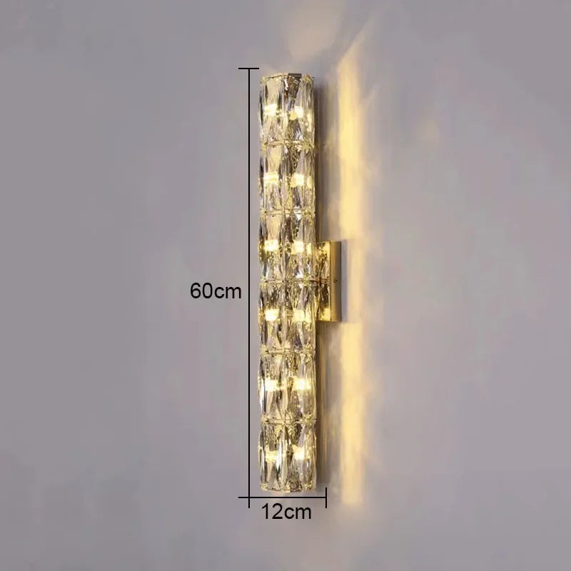 Crystal High-End Wall Lamp for Luxury Living Room, Bedroom, Villa Lighting