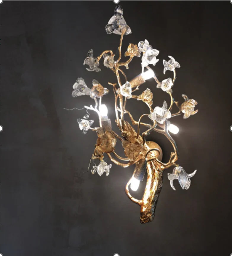 Crystal Branch Ceiling Chandelier | Indoor Dining Living Room Light Fixture
