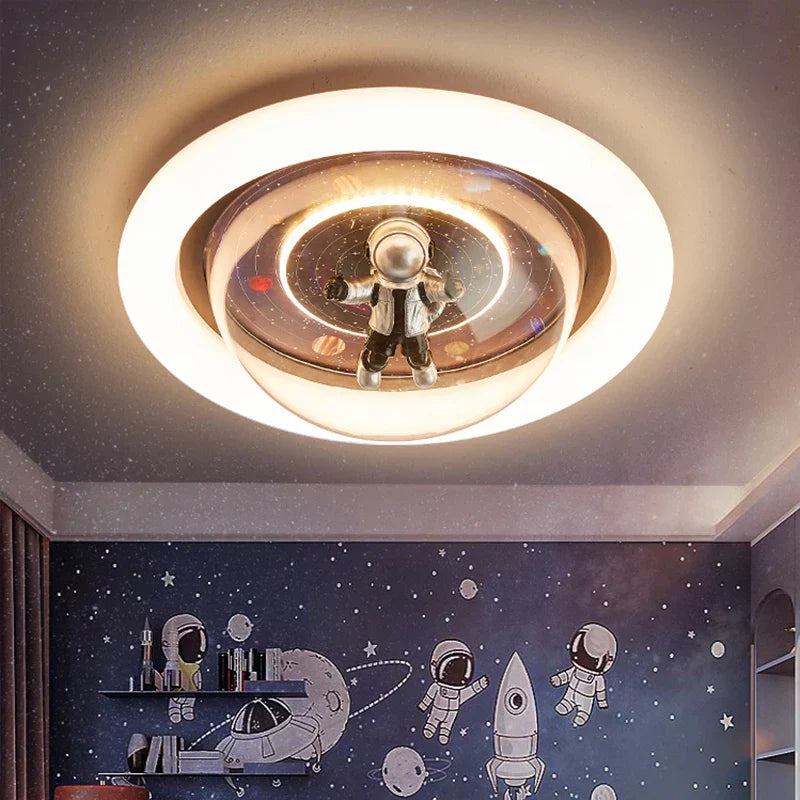Astronaut LED Ceiling Lights for Children's Room and Bedroom