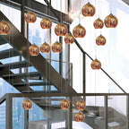 Colorful Glass Ball LED Pendant Light for Bar Dining Kitchen.