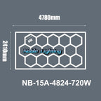 Honeycomb Hexagon LED Ceiling Light for Hair Salon & Auto Detailing