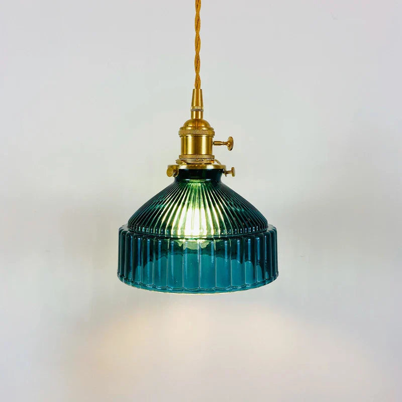 Glass LED Ceiling Chandelier: Modern, Pastoral Color, Small, Simple, Bedroom Lighting