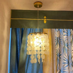 Gold Chrome Metal Shell Chandelier for Restaurant Living Room Hotel Hall