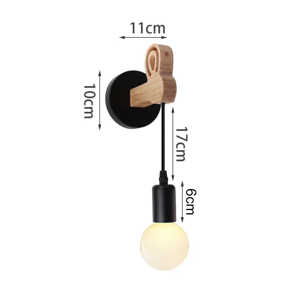 Modern Vintage LED Wall Lamp Bedside Light Fixture Sconce Indoor Lighting Fixture E27