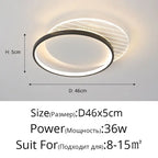 LED Ceiling Lights: Modern Minimalist for Bedroom Living Room Kitchen Study Warm Home