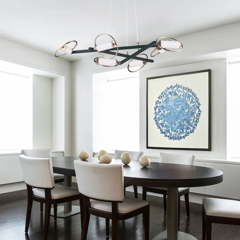 Circular Ring LED Ceiling Chandelier for Home Decor & Lighting Fixtures