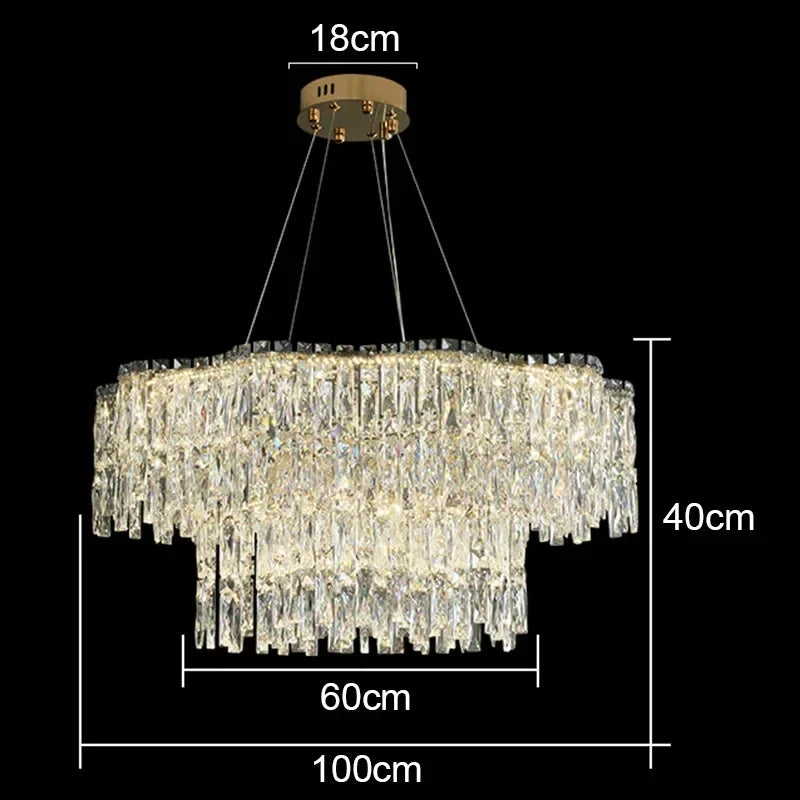 Crystal Chandelier: Luxury Bedroom & Living Room Lighting