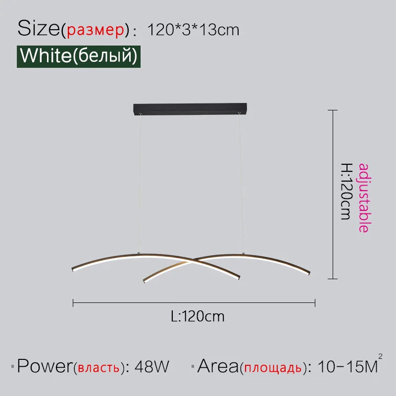 LED Chandelier: Modern, Creative, Minimalist Lighting for Dining Room, Living Room & Bar Counter