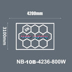 Honeycomb LED Ceiling Light for Car Showroom and Workshop