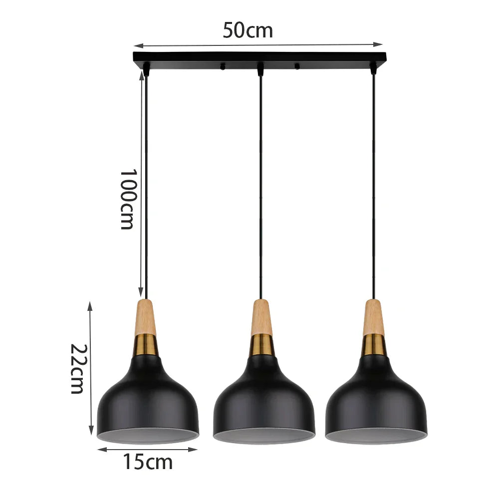 Nordic Retro LED Pendant Chandelier for Modern Home Lighting