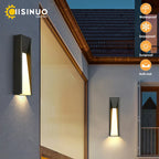 LED Black Outdoor Wall Lamp for Patio Entryway and Garden Lighting