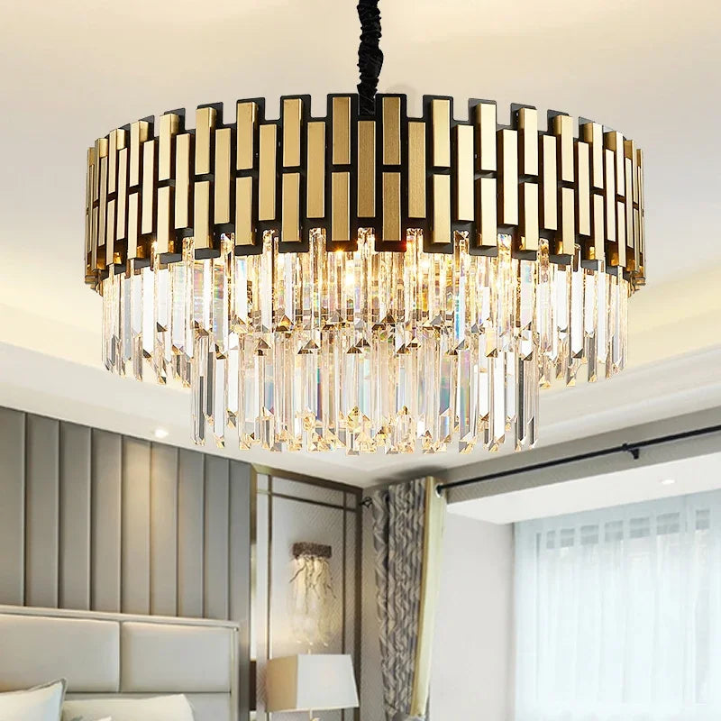 LED Classic Ceiling Pendant Chandelier for Living Room Dining Luxury Lighting Fixtures