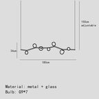 Glass Branch Chandelier: LED Home Decor Lighting for Living Room & Dining Table