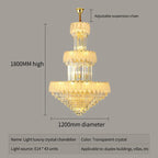 Modern Luxury Chandelier for Living Room in Duplex Building & Hotels