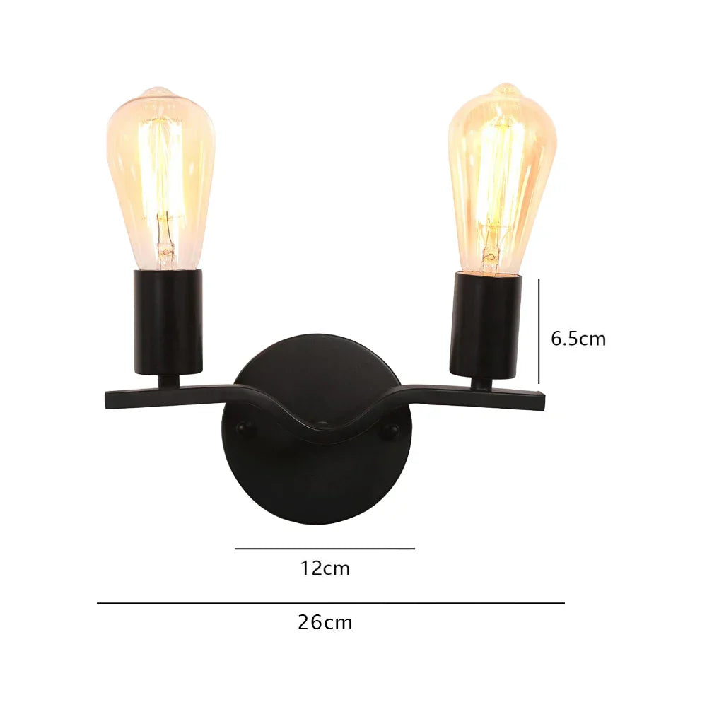 Wood Double Heads Wall Lamps - Modern Nordic Indoor Lighting Sconces