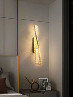 Crystal LED Wall Sconce - Golden Bedroom Bathroom Living Room Mirror Decorluxury Wall Lamp