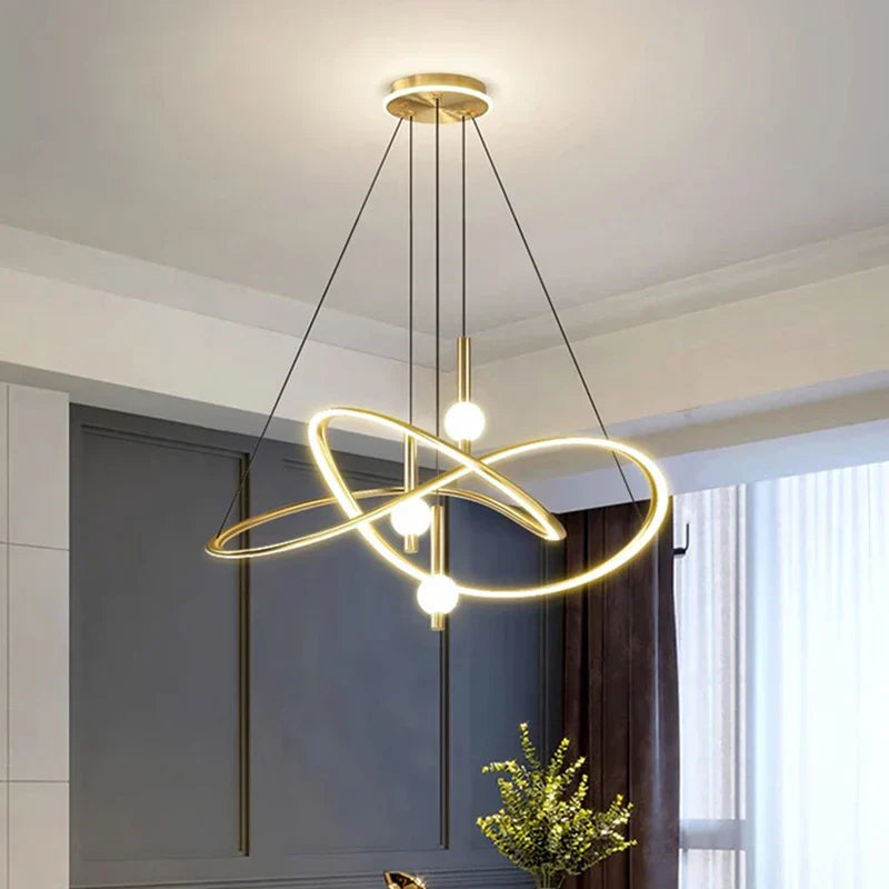Modern Pendant Light Chandelier for Dining Room Ceiling, LED Indoor Decorative Lighting.